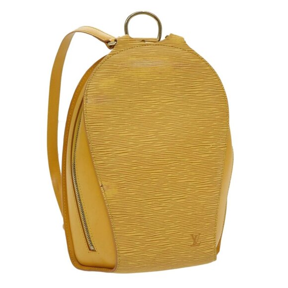 LOUIS VUITTON Epi Mabillon Backpack Yellow M52239 LV Auth ep5092